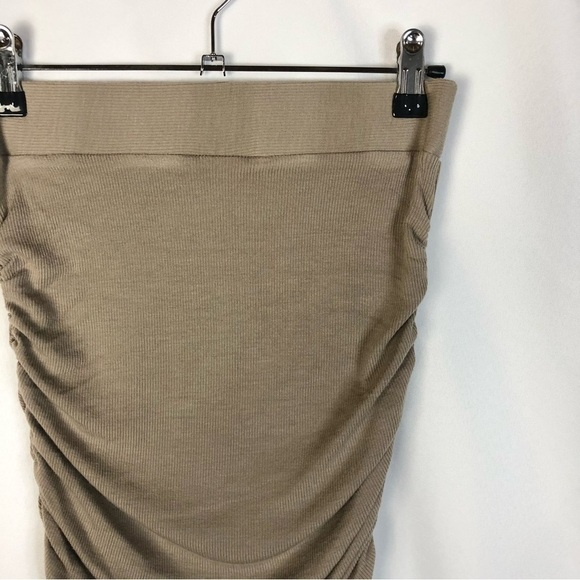 LAMade Brown Ribbed Long Sleeve Midi Skirt Two Piece Set XS - Picture 7 of 9